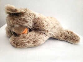 Handmade Teddy Bear Plush Stuffed Animal Tan Brown Possibly Mohair - £23.35 GBP