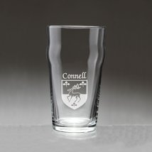 Connell Irish Coat of Arms Pub Glasses - Set of 4 (Sand Etched) - £54.16 GBP