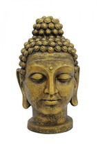 Europalms Buddha Head, Antique Gold, 75cm - £133.78 GBP