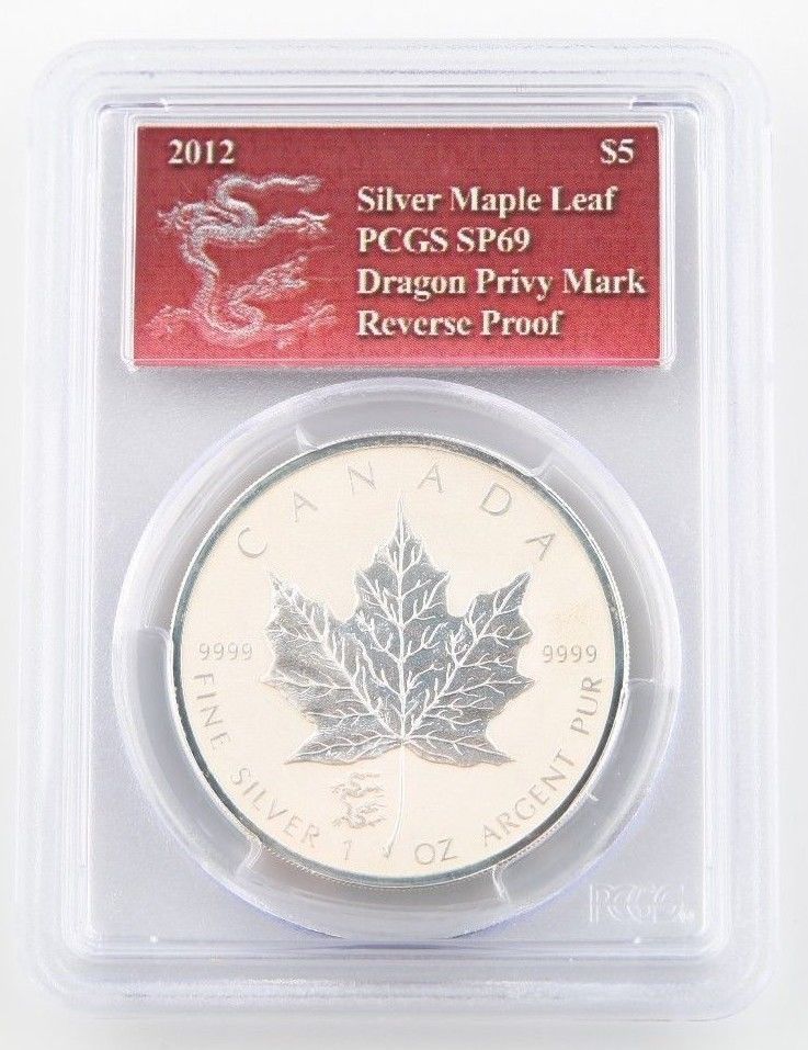 2012 Canada $5 ML Dragon Privy (Special Strike) Silver Reverse Proof PCGS 511641 - £73.11 GBP