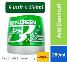 8 x BRYLCREEM Hair Styling Cream Anti Dandruff Scalp Care Aqua Oxy 250ml- DHL Ex - £99.60 GBP