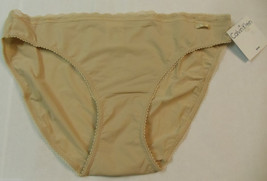 Calvin Klein  Beige Bikini Panties D3496DS-70N S Small $20 LOT#482 - $16.00