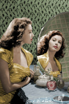Ava Gardner Stunning Vintage Color Portrait looking in mirror 18x24 Poster - $23.99