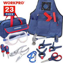 WORKPRO 23-Piece Tool Sets with Storage Bag Hand Tools for Home DIY&amp;Wood... - $36.09