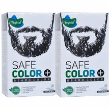 Vegetal Safe Beard Hair Color Soft Black 25g. (Pack of 2) - $17.78