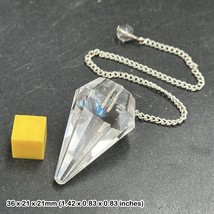 Pendulum Rock Crystal Quartz - Authentic Spiritual Healing Crystal Mineral - $14.74