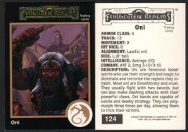 1991 TSR AD&amp;D Gold Dungeons &amp; Dragons RPG Fantasy Art Card #124 Forgotten Realms - £5.51 GBP