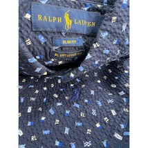 Polo Ralph Lauren RL Untucked Men Shirt Seersucker Short Sleeve Slim Fit Small S - £31.29 GBP