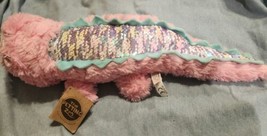 Sparklerz Croc Plush Crocodile Pink Metallic Shiny 18&quot; Stuffed Animal To... - £6.62 GBP