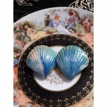 Totally cute! Blue seashell earrings - £11.85 GBP