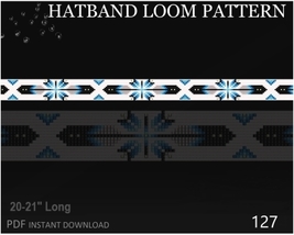 Hatband Beads Loom Pattern No.146- Inspired Western Cowboy Harband - Bel... - £2.79 GBP