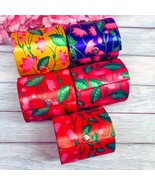 Indian Printed Ethnic Fabric Bangle Box With Snap Button Closure Wedding Favor  - $14.00