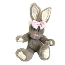 Rabbit Bunny Brown Pink Bow J.B. Bean Boyds Bears 1985-95 Plush Stuffed ... - $26.22