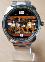Boxer Puppies Unique Unisex Beautiful Wrist Watch Sporty - £27.42 GBP