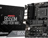 MSI B550M PRO-VDH WiFi ProSeries Motherboard (AMD AM4, DDR4, PCIe 4.0, S... - £130.97 GBP+