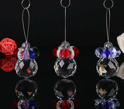 3pcs Crystal Ball 30mm Hanging Window Ornaments Xmas Wedding Decorations - £8.23 GBP