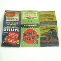 3 Vintage Matchbook Covers Utilite, Acme Batteries, McClaren Tires Autocrat RARE - £23.97 GBP