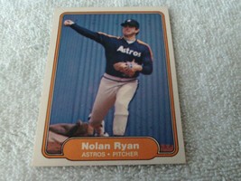 1982 Fleer # 229 Nolan Ryan Astros Baseball Gem Mint !! - £39.32 GBP
