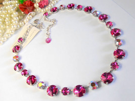 Fuchsia AB Rivoli Crystal Necklace • Anna Wintour - £77.35 GBP