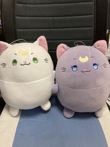 Sailor Moon Eternal Luna Artemis Big Marshmallow Plush Doll Set 2 25cm prize NWT - £80.72 GBP