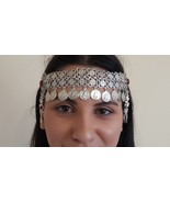 Tigran the Great Forehead Flowery Silver Plated Drop, Armenian Headpiece... - $84.08 CAD