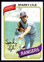 Texas Rangers Sparky Lyle 1980 Topps #115 em/nm - £0.57 GBP