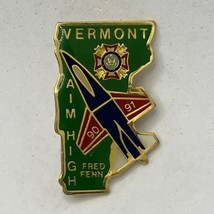 Vermont Aim High VFW Veterans Of Foreign Wars Patriotic Enamel Lapel Hat... - £6.25 GBP