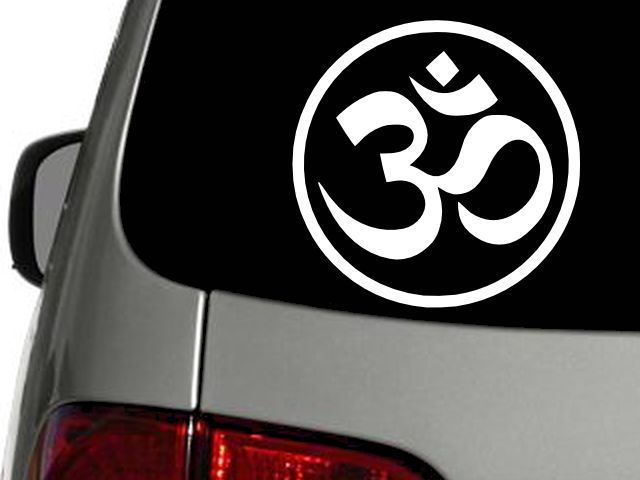 YOGA BUDDHIST OM SYMBOL Vinyl Decal Car Wall Laptop Sticker CHOOSE SIZE COLOR