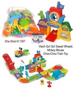 Vtech Go! Go! Smartwheels Mickey&#39;s Choo-Choo Express Toy Train Set   - £19.61 GBP