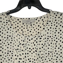 Ann Taylor LOFT Petites Sleeveless Top Size MP Light Yellow Black Gray Splotches - £15.49 GBP