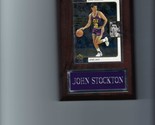 JOHN STOCKTON PLAQUE UTAH JAZZ BASKETBALL NBA  C2 - £0.77 GBP