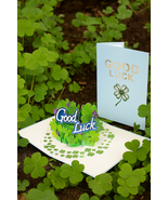 Good luck pop-up greeting card 15cm x 20cm UK sales only - $10.00