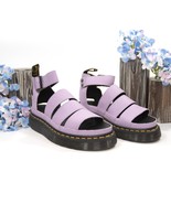 Dr. Martens Lilac Leather Clarissa 2 Quad Gladiator Sandal Shoes Size 9 NIB - £128.27 GBP