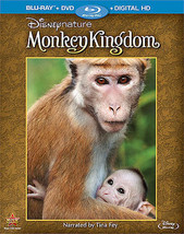 Monkey Kingdom Disney Nature Blu-ray/DVD, 2015, 2-Disc Set NEW Free Shipping - $10.40