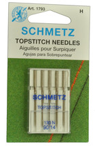 SCHMETZ Top Stitch Sewing Machine Needles Size 90/14 1793 - $7.95