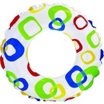 Intex Set 2 Inflatable 20&quot; Lively Ocean Friends Print Summer Kids Pool Swim Ring - £9.42 GBP