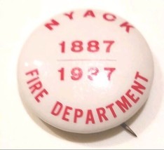 Vintage NYACK, NY Fire Department Pin 1887-1937 - £7.64 GBP