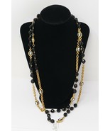 Carolee Gold Tone &amp; Black Silhouette Necklace - €62,96 EUR
