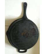 Emeril Lagasse 12&quot; Cast Iron Skillet Pan Pour Spouts Carry Handles - £31.55 GBP