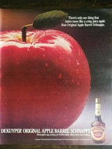 Vintage 1986 Dekuyper Apple Barrel Schnapps Full Page Original Ad - 721 - $6.64