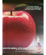 Vintage 1986 Dekuyper Apple Barrel Schnapps Full Page Original Ad - 721 - £5.22 GBP