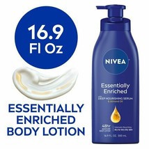 NIVEA Essentially Enriched Body Lotion for Dry Skin, 16.9 Fl Oz Pump Bottle.. - £15.81 GBP
