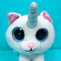 Russ Cupid The Pink &amp; White Unicorn Glitter Cat 7&quot; Plush Stuffed Animal New Nova - £15.57 GBP