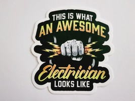 This is What An Awesome Electrician Looks Like Sticker Decal Cool Embell... - $2.30