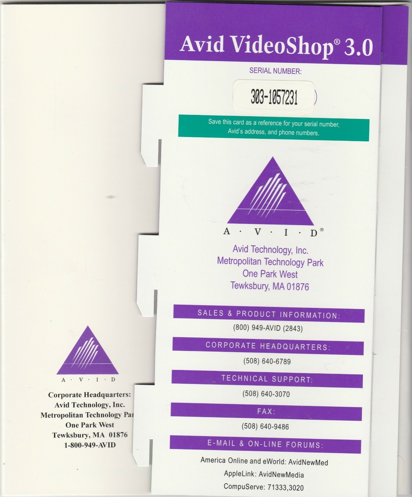 Avid VideoShop 3.0 CD-ROM with manual for MAC ~ 1995 Item image 2