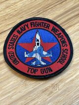 United States Navy Fighter Weapons School Top Gun Patch KG JD - $14.85
