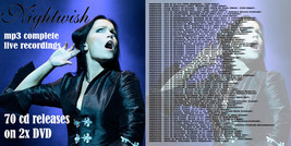 Nightwish LIVE Complete mp3 recordings 70 CD releases on 2x DVD all Live acts Ni - £15.87 GBP