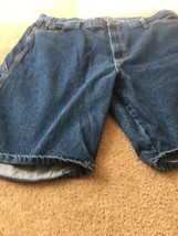 Dickies Men&#39;s Big &amp; Tall Carpenter Blue Jean Shorts Pockets Size 42 - $38.61