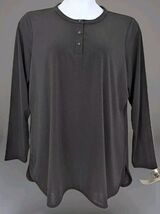 Denim &amp; Company Essentials Long Sleeve Tunic Top Women's Size XL - $16.82