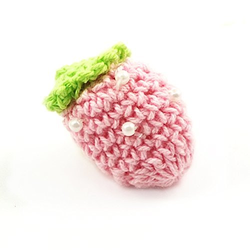 Sewing Bluemoona 20 PCS - Big Crochet Embellishment Strawberry (Pink)
